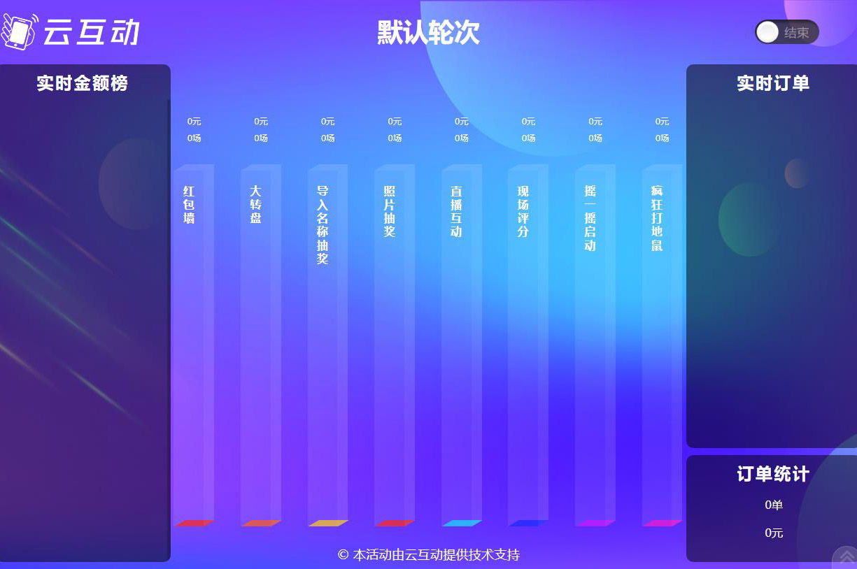 訂貨新模式的大屏幕訂貨會(huì)后臺(tái)怎么設(shè)置？