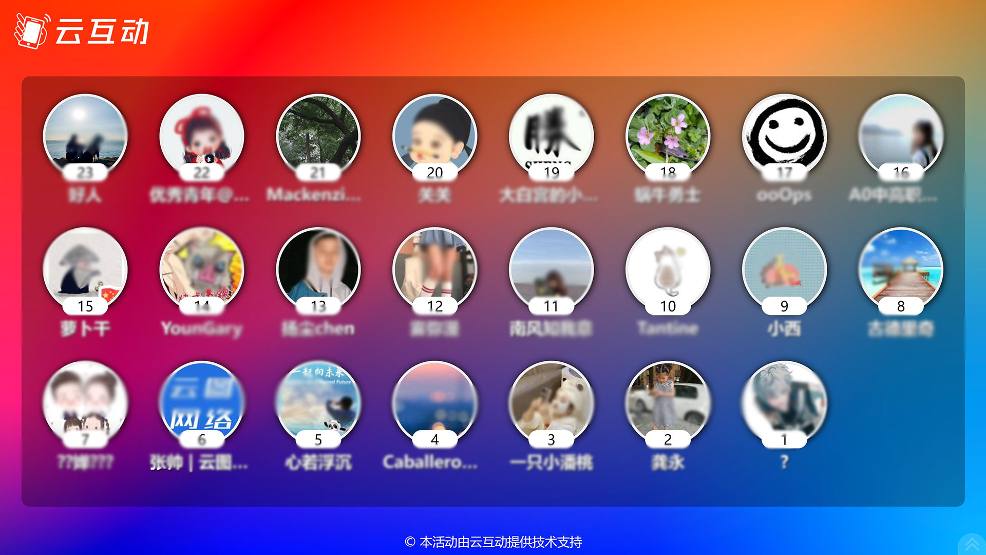 如何使用云互動(dòng)系統(tǒng)的現(xiàn)場大屏微信掃碼簽到功能？